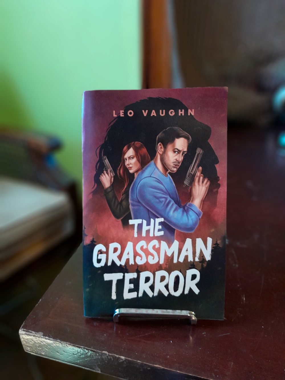 The Grassman Terror - book on a stand